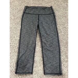 Athleta Crop Leggings High Waisted Athletic Workout Heathered Gray MP